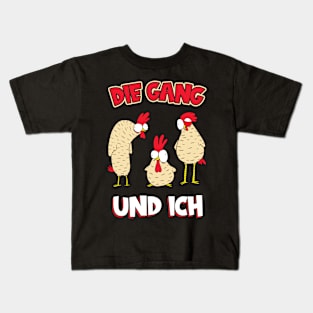 The Gang And I Chicken Coop Farmer Chicken Kids T-Shirt